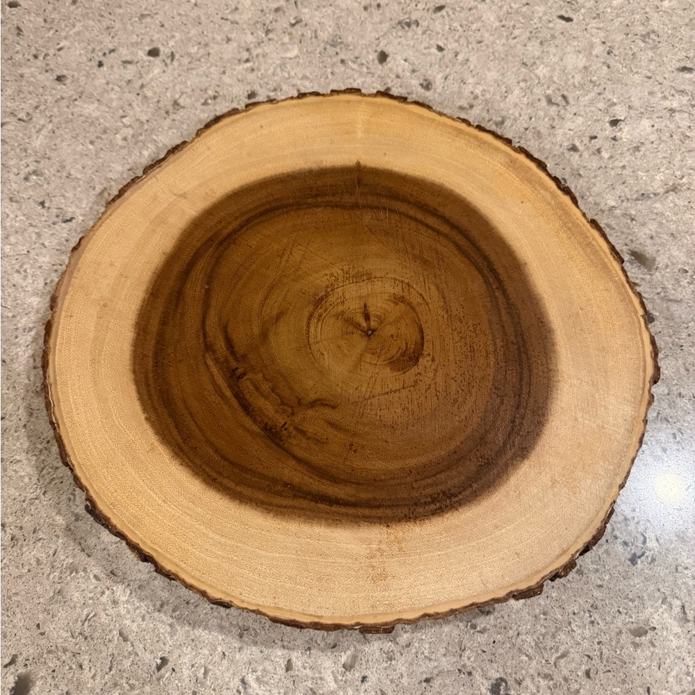 Natural Wood live edge charcuterie board